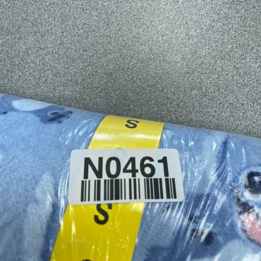 Disney Women's Stitch One-Piece Pajama Hooded Fleece Small Blue N0461 - Picture 9 of 9